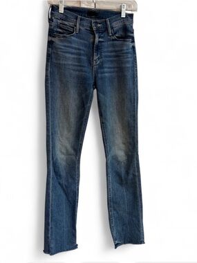 MOTHER Women's Skinny Jeans in Dark Blue Wash